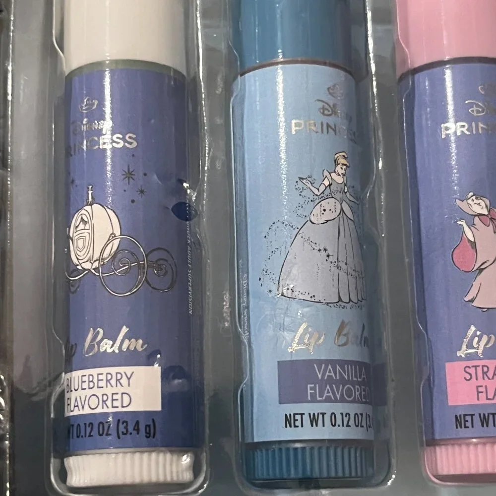 Disney‎ Princess Cinderella Lip Balm Set (Set of 6 balms in Tin) (new/kids/x)